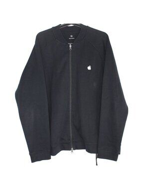 Apple Mens XL Official Employee Work Black Full Zip Jacket N1520